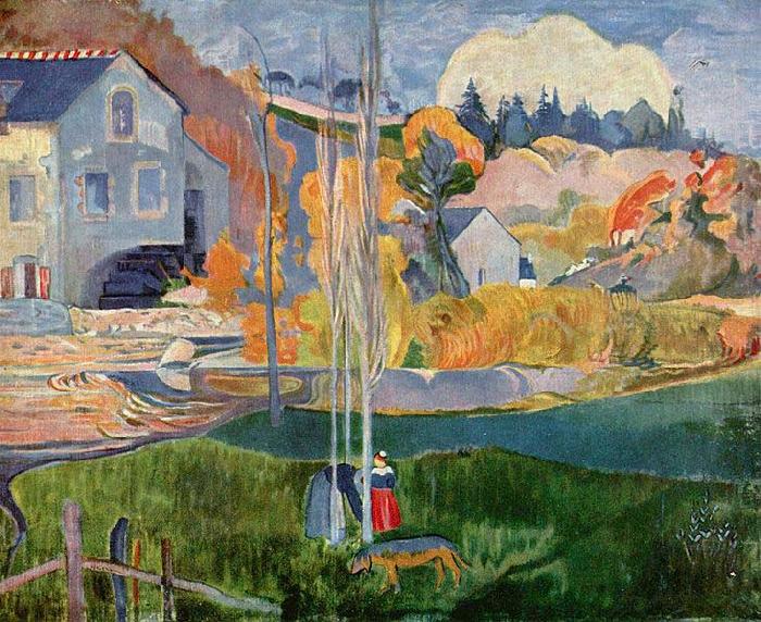 Paul Gauguin Watermill in Pont Aven